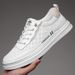 New Summer Sandals: Hollow Breathable Sandals, White Casual Genuine Leather Sneakers, Men's Single Shoes, Wholesale And_vogvips.com