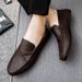 SHLIANG Fashion Trendy Dress Shoes Men Loafers Split Leather Moccasins Shoes for Men Formal Mariage Wedding Shoes Y0164_vogvips.com