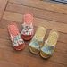 Foreign Trade Home Floral Three-Layer Thickened Pure Cotton Cloth Indoor Wooden Floor Slippers For Women_vogvips.com