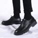Elevated Dress Shoes For Men 5cm Height Increasing Leather Low-cut Formal Footwear_vogvips.com