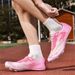 Men Women Track And Field Shoes, Professional 8 Spikes Running Racing Sprinting Sneakers Breathable Lightweight Hurdling Competition Shoes_vogvips.com