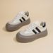Dehun Spring 2025 New Breathable White Women' Korean Edition Veratile Thick Oled Sport And Leiure Board Trendy_vogvips.com