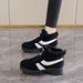 Niche Thick-Soled German Training Shoes For Women 2025 Autumn Winter New Fleece-Lined Casual Lightweight Snow Boots_vogvips.com