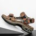 Brand Summer Men's Genuine Leather Slippers Gladiator Men Beach Sandals Soft Comfortable Outdoors Wading Shoes 38-46_vogvips.com