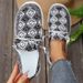 2025 New Flat Bottomed Round Toe Low Top Buddha Beads Women's Casual Shoes For Women_vogvips.com