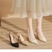 Women's Shoes Pointed Toe High Heels - Elegant Stiletto Pumps With Ankle Strap For Spring Summer Fall Shallow Mouth Back Empty Single Shoes_vogvips.com