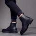 Leather Martin Boots Men's Autumn 2025 High-top Plus Velvet Warm Korean Cotton Shoes Men's Winter Tooling Motorcycle Boots_vogvips.com