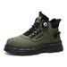 Winter Fleece-Lined High-Top Martin Boots For Men, British Retro Work Shoes, Thick-Soled, Extra-Thick Warm Cotton Short_vogvips.com