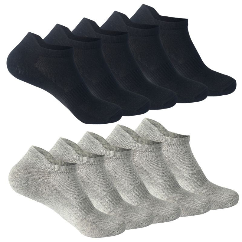 10 pairs of mesh socks Thin sports cotton socks big, small, 3 size men's and women's boat socks_vogvips.com
