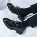 2025 Men's Business Casual Pointed Thick Sole Patent Leather Brogue Carved Youth Trend Korean Style Shoes_vogvips.com