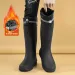 New veet boots for men, rain-proond waterproof high-top anti-slip rain boots, cuff rubber shoes, fishing shoes_vogvips.com