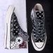 Shoelaces Sneakers With Cashew Flower Pattern, Army No. 1, Black And White, Colorful, Trendy, Personalized Flat Shoelaces And Ropes._vogvips.com