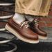 European Warm Series Workwear Thick-Soled Height-Increasing Low-Top Martin Men's Casual British Style Work Boots Madden Mark Shoes_vogvips.com