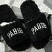 Wool Version~ Letter Strap Thick-Soled For Women, 2025 Winter New Model, Round Toe, Casual And Versatile Furry Slippers_vogvips.com