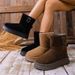 Women's Shoes New Style Thick Soled Snow Boots With Fur Lining, Popular Winter Style, Fleece Lined, Thick, And Cotton Padded Shoes (Northeast Style)_vogvips.com