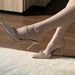 Pointy rhinestones with high heels, fine heels, champagne one-line sandals, half sandals_vogvips.com