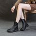 Autumn Winter Martin For Women 2025 Versatile Short Low-Cut Thick-Soled Slim Riding Boots_vogvips.com