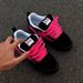 New American-style Storm Lightning Pink Color-block Chunky Sneakers For Men And Women, Retro Versatile Black Casual_vogvips.com