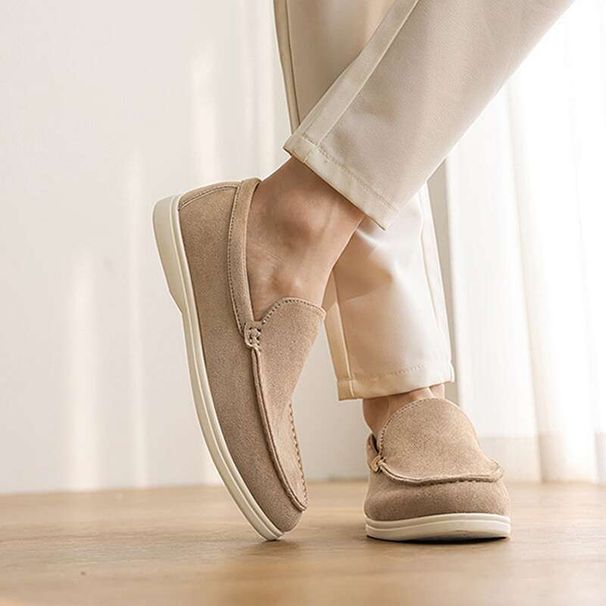 SHLIANG Men Loafers Fashion Leather Shoes Men Comfort Slip-on Driving Shoes Casual Men Mocasines De Hombre Y0469_vogvips.com