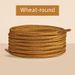 Premium Wheat-Colored Shoelaces For AF1 Low & High Top Sneakers - 7mm Wide Round & Flat Style - Durable & Stylish Replacement Laces_vogvips.com