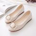 Women's Flat Shoes With Cowhide Sole, 2026 Spring/summer New Style, Casual Shallow-cut Versatile Non-slip Soft Leather_vogvips.com