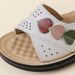 Real Cowhide Middle-aged And Elderly Mother Sandals, Women's New Summer French Style Matching Skirt, Thick Soled Sponge_vogvips.com