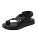 Women's Sandals 2023 New Model European And American Large Size Slip-on Polyurethane Thick-soled Casual Roman Style_vogvips.com