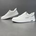 Men's Genuine Leather Flat Fashionable Trendy Men's Shoes, Soft Soled Anti Slip Versatile Sports And Casual White Shoes_vogvips.com