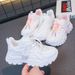 Korean-Style New Sports Shoes Boys Girls, 2026 Spring Summer, Comfortable Breathable Running Shoes, White Sneakers For_vogvips.com