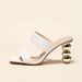 bag Electroplated And High Heels Women S Ladies Shoes Special Shaped Gourd Heel Sandals Customized_vogvips.com