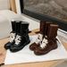 Women Boxing Boots 6Cm Height-Increasing Martin For Women 2025 Autumn New Western Boots Color-Block Lace-Up Boxing Shoes_vogvips.com