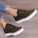 Women's New Women's Thick Soled Casual Shoes Large Size Lace Up Travel Shoes Fashionable Sports Shoes_vogvips.com
