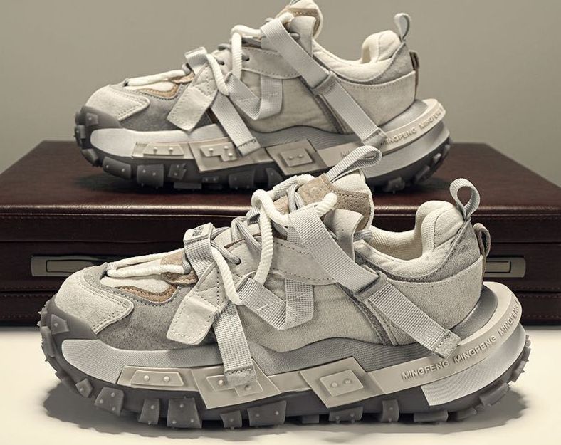 Durian Bottom Dad Shoes Summer Niche Design Trendy Men's Shoes Thick Sole Height Increase Versatile Casual Sports Shoes_vogvips.com