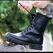 European Warm Series Summer Training High Top Spring Autumn Combat Men Genuine Leather Mesh Shoes Black Security Boots Women_vogvips.com