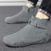 Large Size Men's Martin Boots Autumn Side Zipper High Top Men's Shoes Outdoor Casual Hand Sewn Leather Boots_vogvips.com