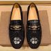 Loafers Slip-On Lazy Spring Crocodile Pattern Genuine Leather Trendy Men's Shoes_vogvips.com