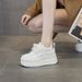 Platform White Sneakers 2025 Autumn Casual Fashion Versatile Height-Increasing Dad Shoes For Petite Women_vogvips.com