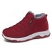 1178225343@qq.com Women's Winter Slip-On Cotton Shoes, Thickened And Lined, Plus Size Couples' Snow Boots, Casual Walking Boots For Women,_vogvips.com