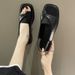 Women's plus Size Square Toe Slip on Sandals Leopard Print European American Roman Style Summer New Flat Sandals_vogvips.com