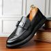 One Genuine Lazy Bean Foot Covers, Loafers, Versatile Brown Business Casual Leather Shoes, Men's Shoes_vogvips.com