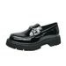 Foreign Trade Leather Shoes For Men 2025 Spring Men's Slip-On Thick Sole Youth Casual British Trend Loafers_vogvips.com