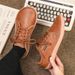 Cross-Border New Wide-Toe Barefoot Lightweight Soft Sole M's Outdoor Sports Low-Top Lace-Up Leather Casual Shoes For_vogvips.com