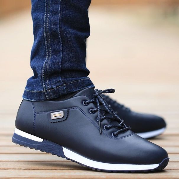 Men’s Shoes Spring leather shoes Korean style men's casual shoes waterproof sports shoes breathable sneakers youth men's shoes leather shoes men_vogvips.com