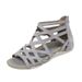 Cross-border Plus-size Women, New Summer European And American Style Flat Cross-strap Open-toe Roman Sandals For Women_vogvips.com
