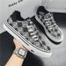 Breathable with small soft soled lightweight cloth shoes flat slip-on sports canvas Men's fashion shoes_vogvips.com