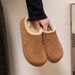 Plucked Shoes Women's Bag Head Half Slippers New Hairy Shoes_vogvips.com