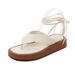 Summer New Strap Sandals Women's Fashion Versatile Thick-soled Slippers Outer Wear Women's Non-slip Breathable Flat-bottomed Herringbone Sandals_vogvips.com