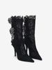 Women's Retro Fashion Lace Ankle Boots Semi-Transparent New With Durable Materia_vogvips.com