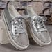 WHSI New Plus Size Women's Internet Famous Rhinestone White Shoes, Versatile Thick Soled Sponge Cake Loafers,_vogvips.com