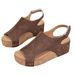 Cross-border Plus-size Wedge For Women, 2026 European And American Fashion Casual Peep-toe Sandals, Popular Sandals On_vogvips.com